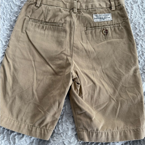 Polo by Ralph Lauren Tan Flat Front Casual Shorts, youth size 8 - Picture 3 of 5